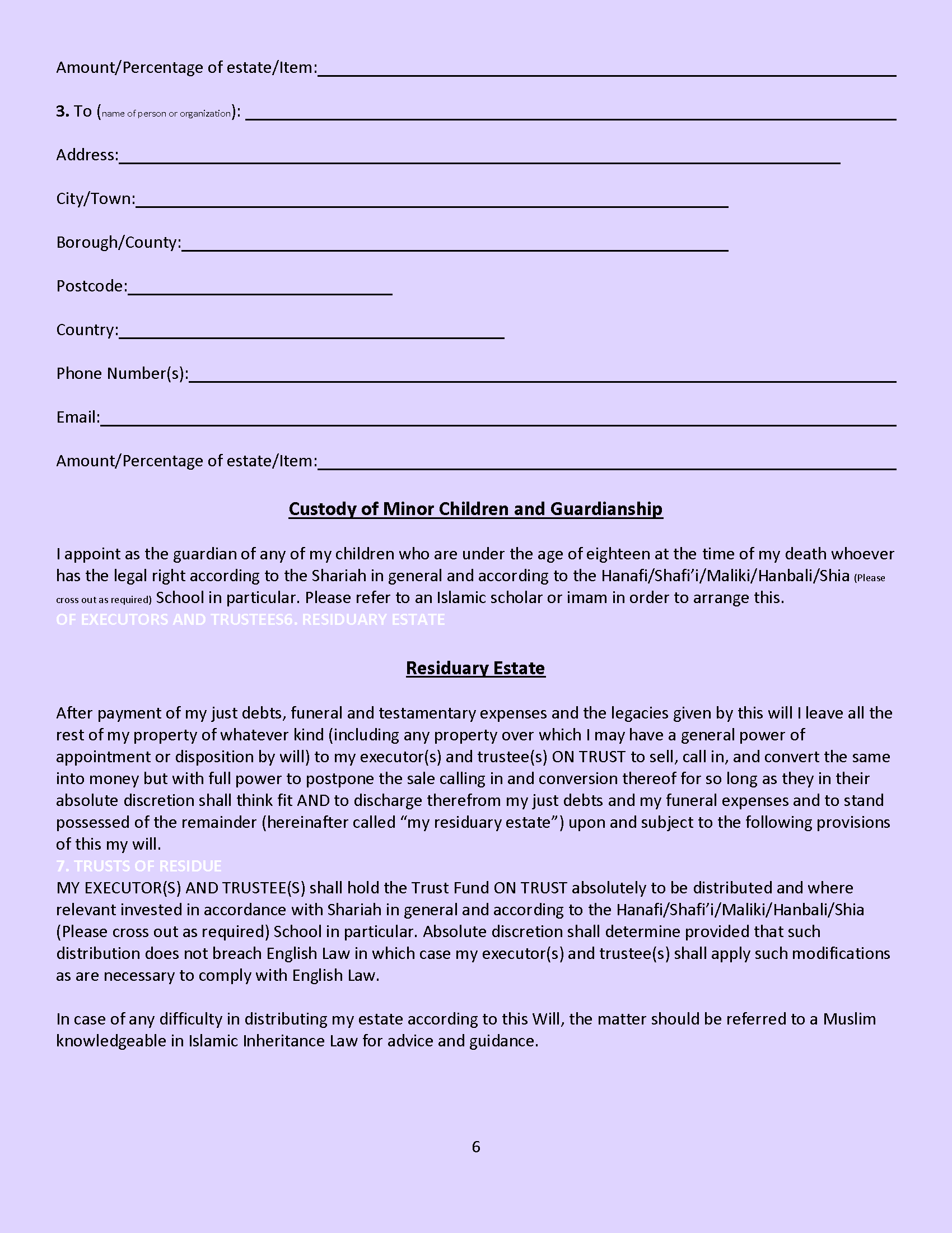 Will Templates And Sample Wills FIW Online Will templates and sample wills fiw online